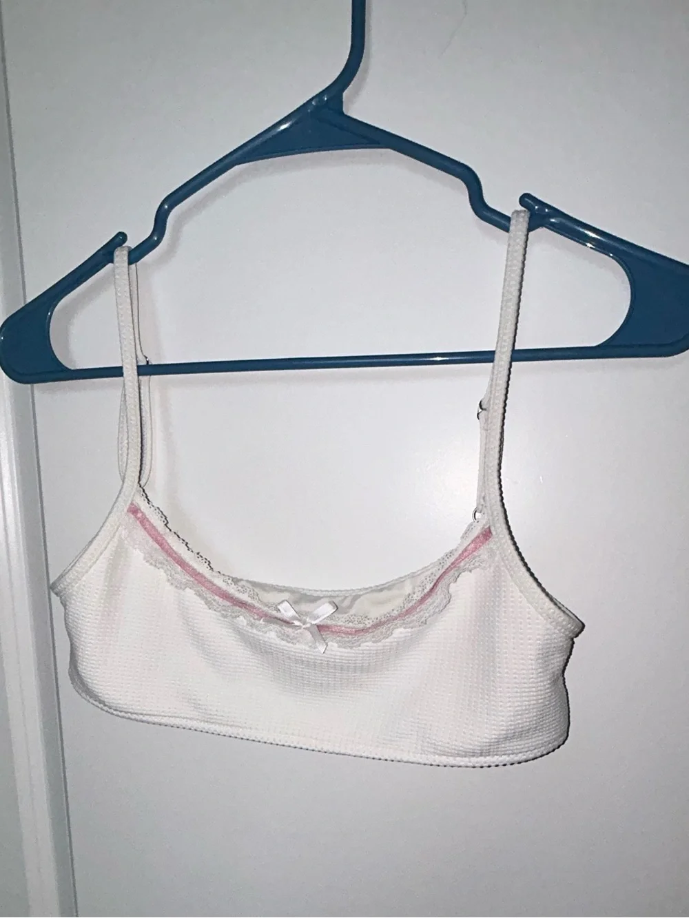 Frankie’s bikini x gigi HADID Dallas waffle bralette bikini top dandelion Large